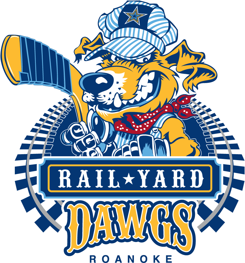 Roanoke Rail Yard Dawgs 2016-Pres Primary Logo iron on transfers for clothing